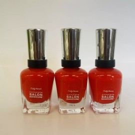 Sally Hansen Lot of 3 Assorted Sally Hansen Complete Salon Manicure Nail Polish #460 Red All