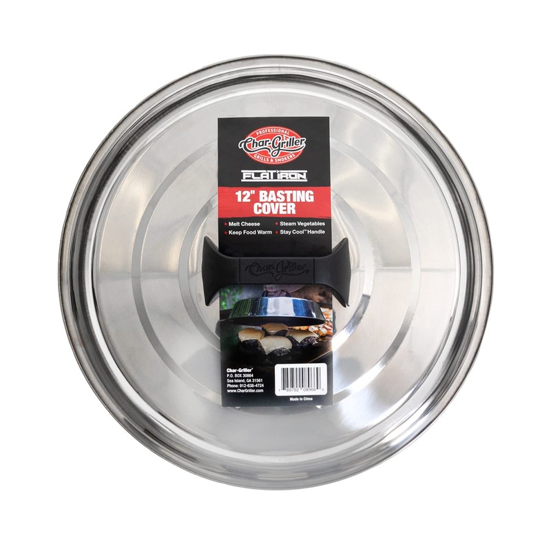 Char-Griller 8966 Flat Iron Griddle 12" Melting Dome Outdoor Kitchen