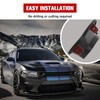 LitMiRaCle Front Bumper Grille Inserts Mesh Trim Bezel Decor for