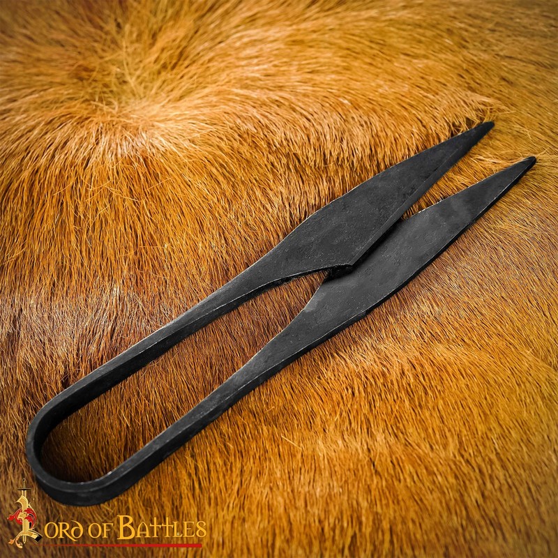 Lord Of Battles Iron Scissors Hand-Forged Iron Thread Snips/Sheers Fully
