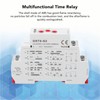 Multifunctional Time Relay LED Indicator Rail Mounting Flame Retardant Delay