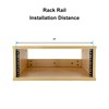 FMUSER 4U Vertical Wall Mount Rack Rails with M6 Rack