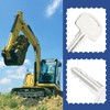 ECSiNG 10pcs 601 Ignition Keys Compatible with Sany Mini Excavator