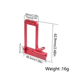 BTA Servo Mount for Vanquish VS4-10 Phoenix F10 Portal Axle – Low CG CNC Upgrade – Fits VP F10 Nylon/F10T Aluminum Axles – 1/10 RC Crawler (Black)