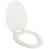 PlumbTech 114-00 Deluxe Molded Wood Elongated Toilet Seat with Adjustable
