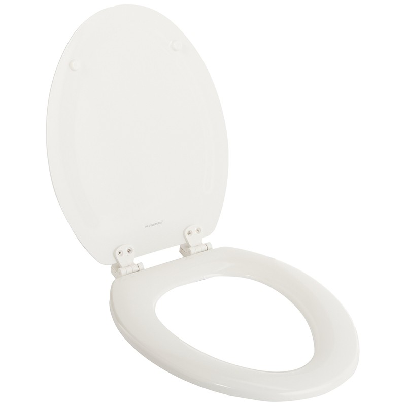 PlumbTech 114-00 Deluxe Molded Wood Elongated Toilet Seat with Adjustable