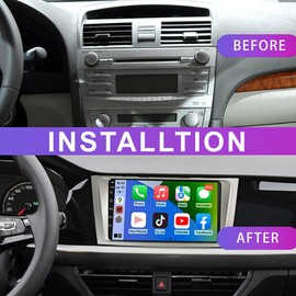 For Toyota Camry 2007-2011 Android12 Apple CarPlay Car Stereo Radio GPS Navi JBL