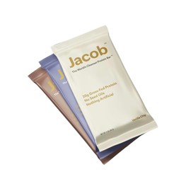 Jacob Bar, Protein Bars, Variety Pack (9 Bars Total) Contains 3 of Each; Chocolate, Vanilla, Berry - 20g Grass-Fed Protein, No Seed Oils, Nothing Artificial