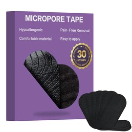 Sports Micropore Tape (30 Pcs) - Hypoallergenic Breathable Tape for Men & Women - Pain-Free Removal & Latex Free,Gentle On Skin - Adhesive Cotton Tape