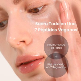 MIZON 7 Vegan Peptide Booster Serum 150 ml – serum facial coreano con péptidos veganos y niacinamida – hidratante ligero para poros y textura de piel – skincare coreano para todo tipo de piel