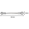TONE HPRMFW-1618 Double Neck Swing Ratchet Glasses Wrench Double Sided