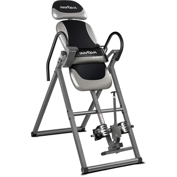 INNOVA HEALTH AND FITNESS ITX9900 Inversion Table with Air Lumbar Support, Black/Gray