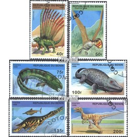 Prophila Collection Benin 836-841 (Complete Edition) 1996 Prehistoric Animals (Stamps for Collectors) Amphibians / Reptiles / Saurs