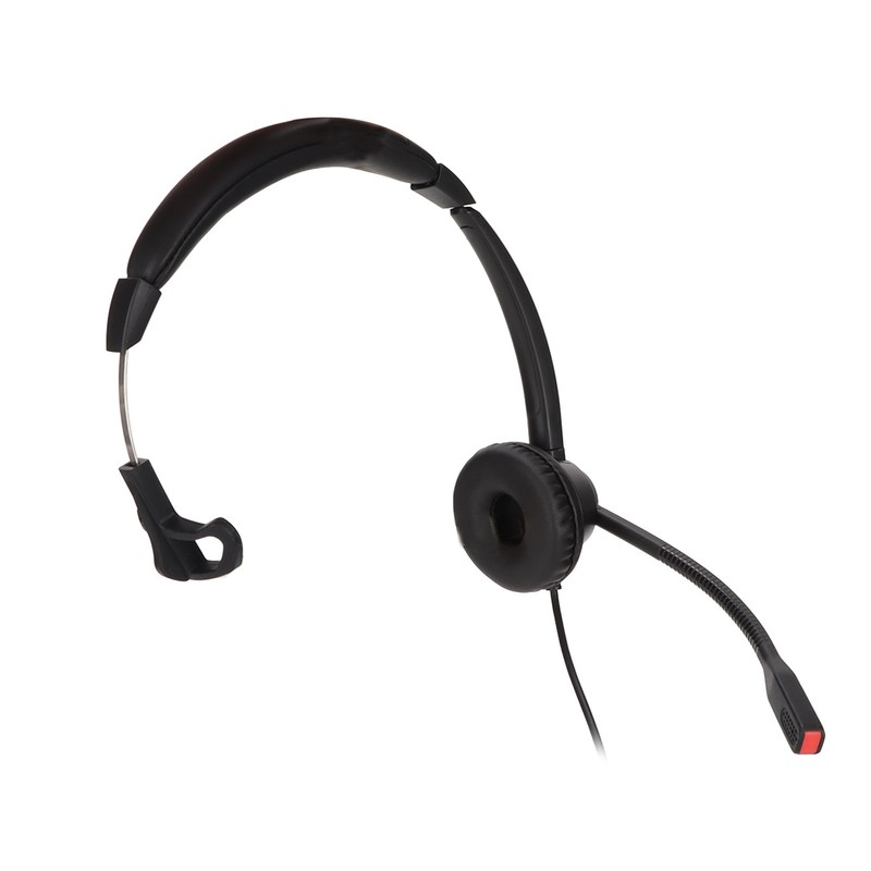 Telephone Headset Noise Reduction Volume Control 3.5mm Straight Plug Unilateral