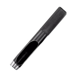 Leliafleury Leather Hole Punch 17mm Carbon Steel Hollow Hole Punch Black Round Hollow Cutter for Watch Strap Belt Paper Plastic