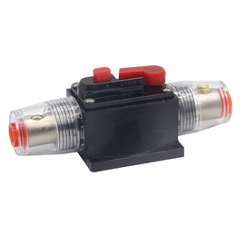 RKURCK 50 Amps Circuit Breaker Car Stereo Switch Inline Fuse Holders 12V-24V DC Manual Reset Inverter Replace Fuses for Auto Marine Boat Audio Speaker System Protection 50A