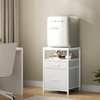 Herture Mini Fridge Stand with 3 Storage, Mini Fridge Cabinet,