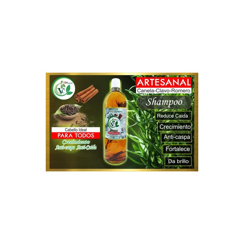 X4 Shampoo Tbvisana Crecimiento Romero, Canela, Clavo