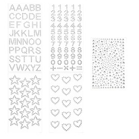 ECHO‑OVE 5 Sheets Hair Body Face Gems Rhinestone Stickers