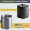 Double Wall Stainless Steel 2 Qt. Ice Bucket with Lid