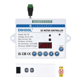 DIHOOL Electric Linear Actuator Controller with Current Limit, WiFi and Timer, Smart eWeLink Control, Remote Wireless 12V 24V DC Motor Controller, Rebound When Obstacles Protection, Load Safety