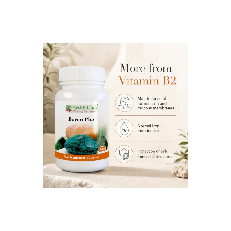 Dual-Source Boron 3mg with Vitamin B2 | Health Leads