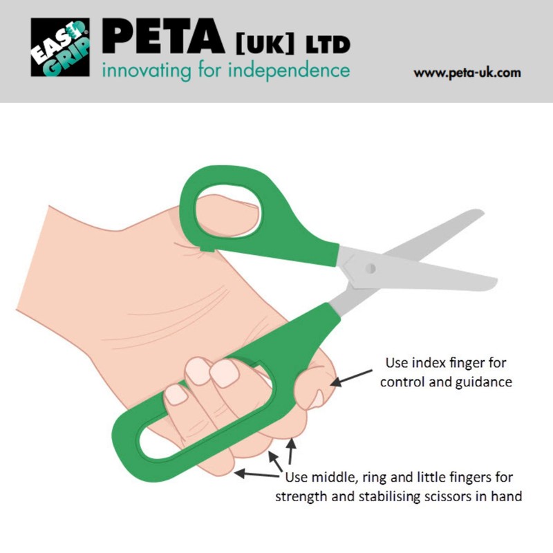 PETA Easi-Grip Long Loop Scissors - Stainless Steel and Long