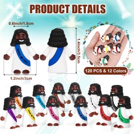 Draupnir 120Pcs Black Little Jesus Figures