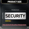 Skyygemm 4 Pcs Security Car Magnetic Signs Reflective Security Heavy