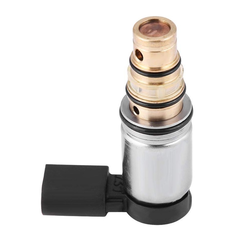 Qiilu AC Compressor Control Solenoid Valve (Silver)