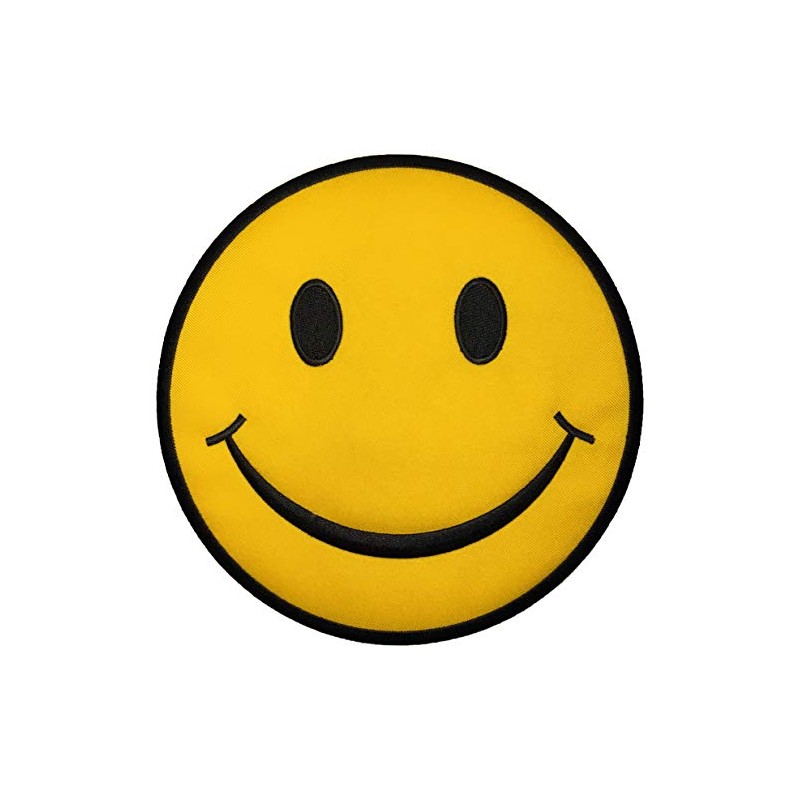 [Large Size] Papapatch Happy Smile Fun Hippie Retro Embroidered Sew