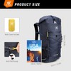 SKYSPER Hiking Backpack 50L Rucksack - Roll Top Backpacking Backpack