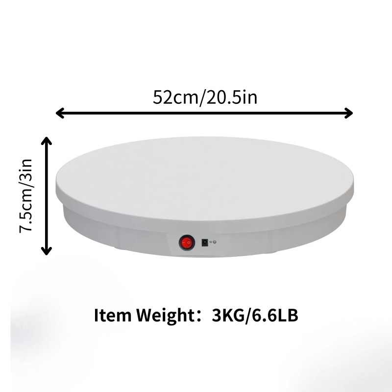 20.5inch Motorized Rotating Display Stand, Remote Control Angle, Speed,330Lbs Load/Wiredmaterial: