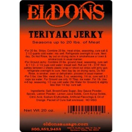 Eldons Sausage and Jerky Supply Eldon's Teriyaki Jerky Seasoning - Available in 3 Sizes - Seasons 20 lbs