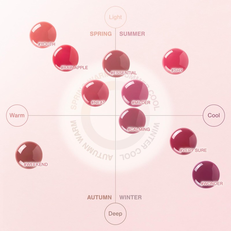 3CE Drop Glow Gel Neat Lip Tint Lip Lipstick Korean