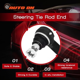 AUTO DN 2Pcs Front Inner Tie Rod Automotive Replacement Tie Rod Ends for Hyundai Azera 2011 2010 2009 2008 2007 2006 for Hyundai Sonata 2010 2009 2008 2007 2006 for Kia Amanti 2009 2008 2007