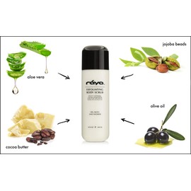 RAYA Exfoliating Body Scrub 8 oz (S-103) | Exfoliating, Refining, and Polishing Body Scrub | Made with Natural Loofah and Essential Oils | Relieves Ingrown Hairs
