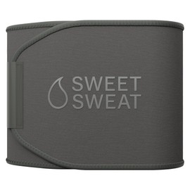 Sports Research Sweet Sweat Waist Trimmer (Core Series) - Premium Sweat Enhancing Fitness Band for Women & Men - Adjustable Fit · Latex-Free Neoprene - Matte Gray, Small