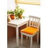 Hollert Lambskin Seat Cushion, 40 x 40 cm, Orange Chair