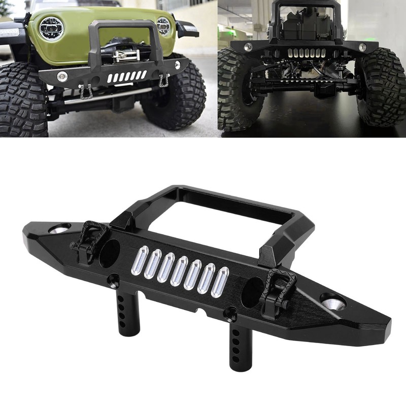 Front Bumper Aluminum Alloy RC Car Accessory with LED Light