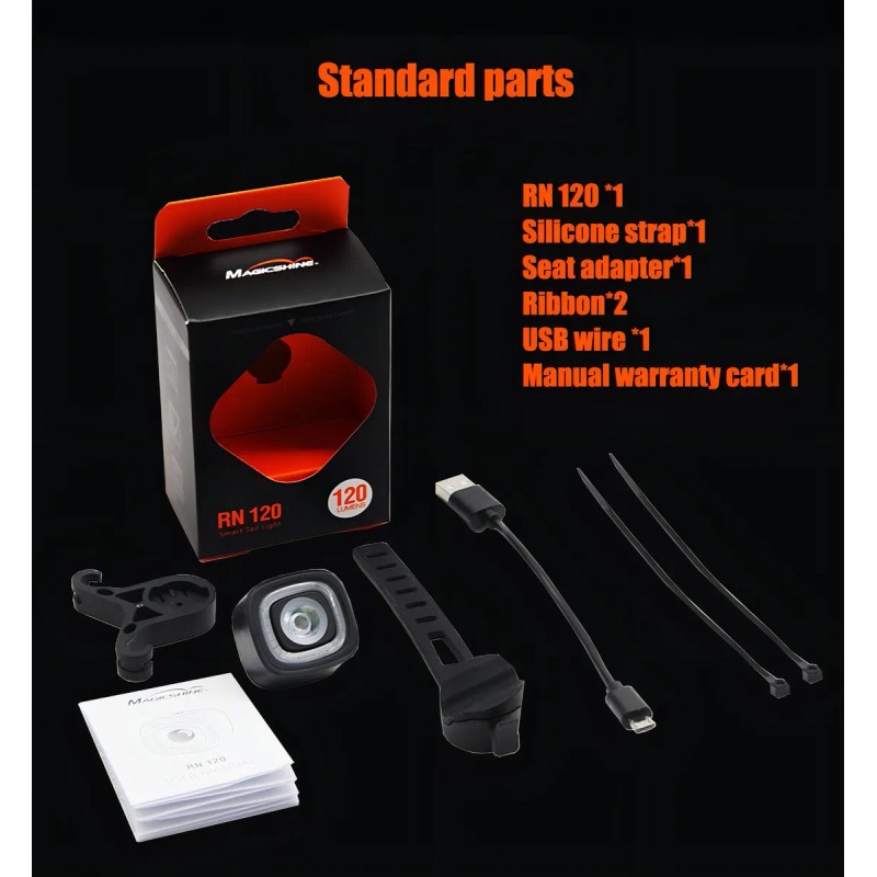Luz trasera Bike Magicshine Smart Rn 120 lúmenes en la