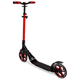 Crazy Skates Foldable Kick Scooter - Kick Scooters for Adults, Teens and Kids with Carrying Strap - Fast Folding, Adjustable Handlebars and Lightweight - London Scooter (LON) - Red