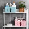 Anyoifax Portable Shower Caddy Plastic Shower Basket Organizer Divided Bathroom