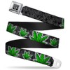 BUCKLE-DOWN INC. Unisex-Adults Buckle-Down Seatbelt Belt Weed Regular