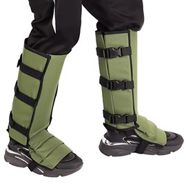 Snake Gaiters Durable Snake Proof Gaiters Snake Chaps for Lower Legs Snake Guards with Adjustable Size Waterproof Oxford Fabric Snake Bite Proof Protection Guards for Hunting Hiking or Garden Working