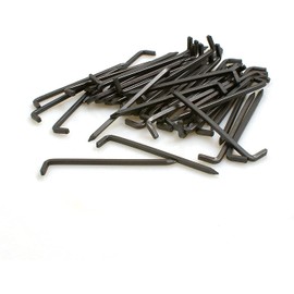 Design61 50x Console Hooks Steel Hooks Square Wire Diameter 2.5 x L 50 mm Made of Iron