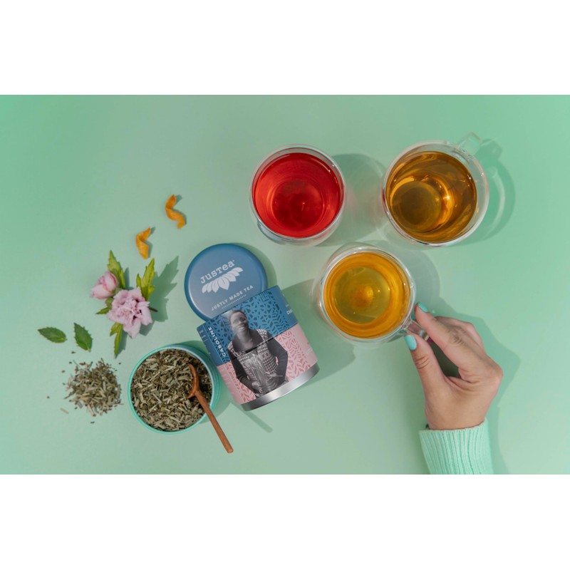 JusTea Herbal Tea Trio | Stacking Tins Variety Pack with
