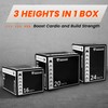 Fitvids Plyo Box, 3-in-1 Foam Plyometric Jump Box, 16”x20”x24” Box