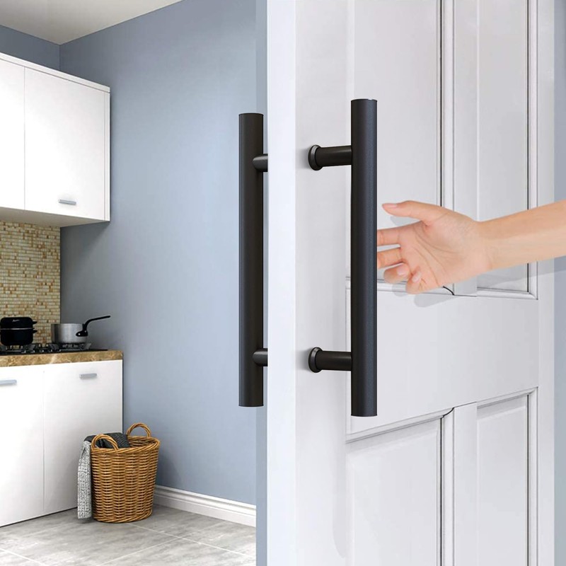 JUBEST 12" Push Pull Barn Door Handle, Double Side H