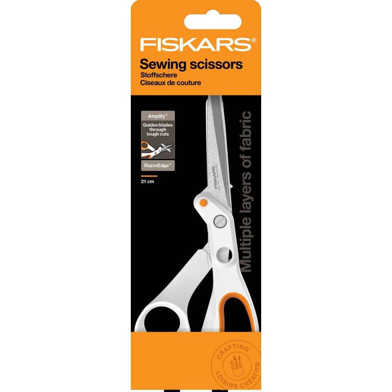 Fiskars Razor Edge 1070081 Dressmaking Scissors Length 21 cm Stainless